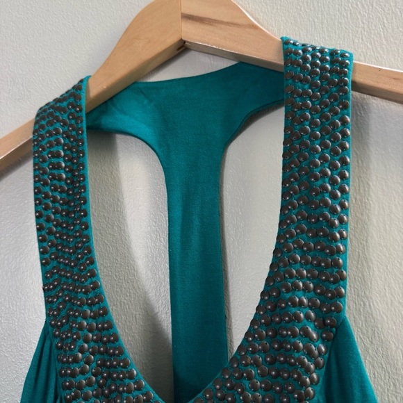 VS Victoria’s Secret Teal Racerback Y2K Shelf Bra Dress Small - Picture 4 of 11